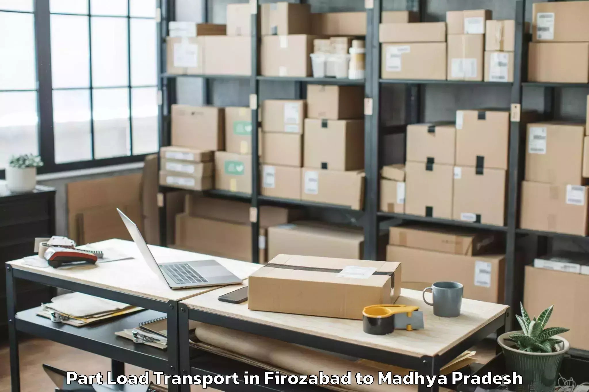 Firozabad to Sardarpur Part Load Transport Booking